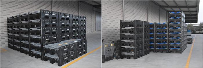 product-700-234 high quality heavy duty large industry foldable plastic pallet container for sale