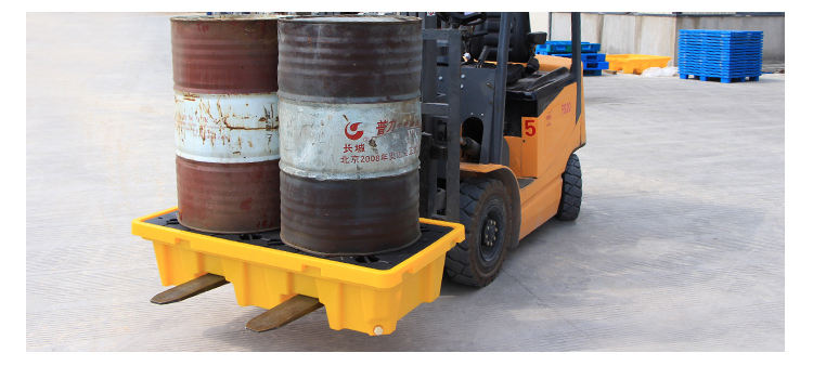 Oil spill pallet 2 drum secondary storage spill containment pallets