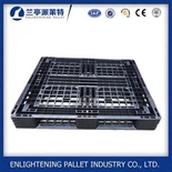 1100x1100x125mm Tam Çevre geri dönüştürülmüş HDPE tek kullanımlık plastik Palet