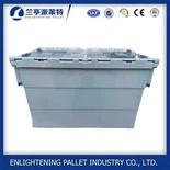 50L Plastik Hareketli Depolama Kutusu Bağlı Kapak İstiflenebilir Kap