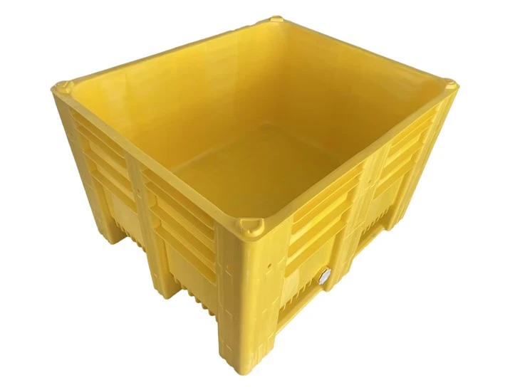 Sağlam Düz Duvarlar HDPE Plastik Palet Kutusu